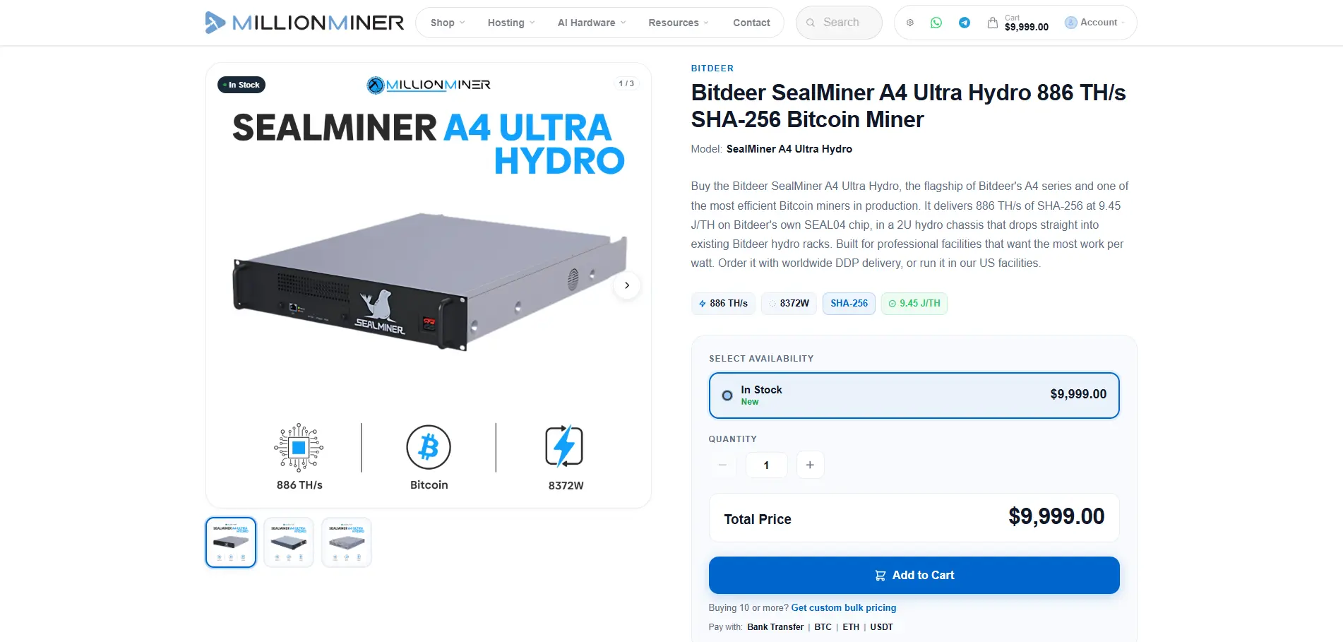 MillionMiner screenshot